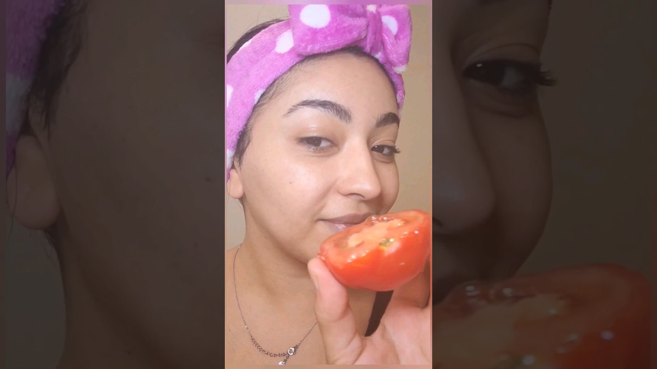 Exfoliant naturel pour visage à la Tomate #shorts