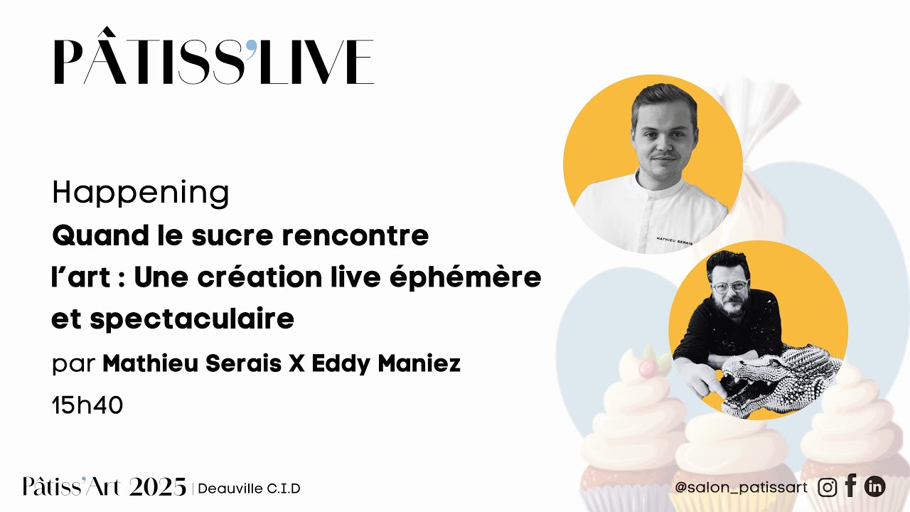 Quand le sucre rencontre l’art : Une création live par Mathieu Serais et Eddy Maniez