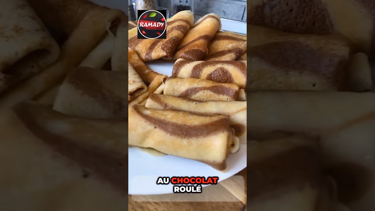 La meilleur façon de faire des crêpes au chocolat 🍫 #food #dessert #recipe #patisserie