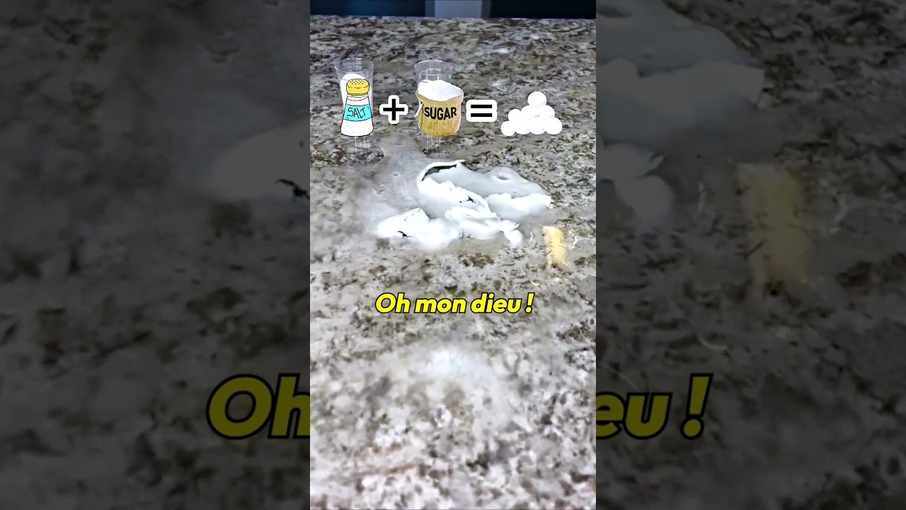 SUCRE + SEL = NEIGE ? ❄️