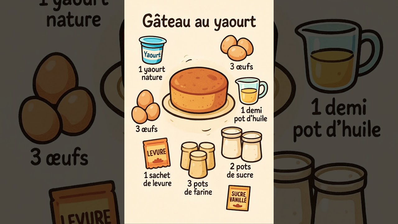 Recette gâteau au yaourt 🍰 recette facile et rapide