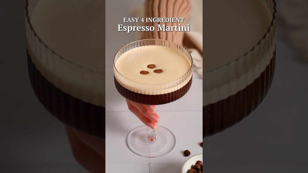 EASY 4 Ingredient Espresso Martini 😍 #easyrecipes