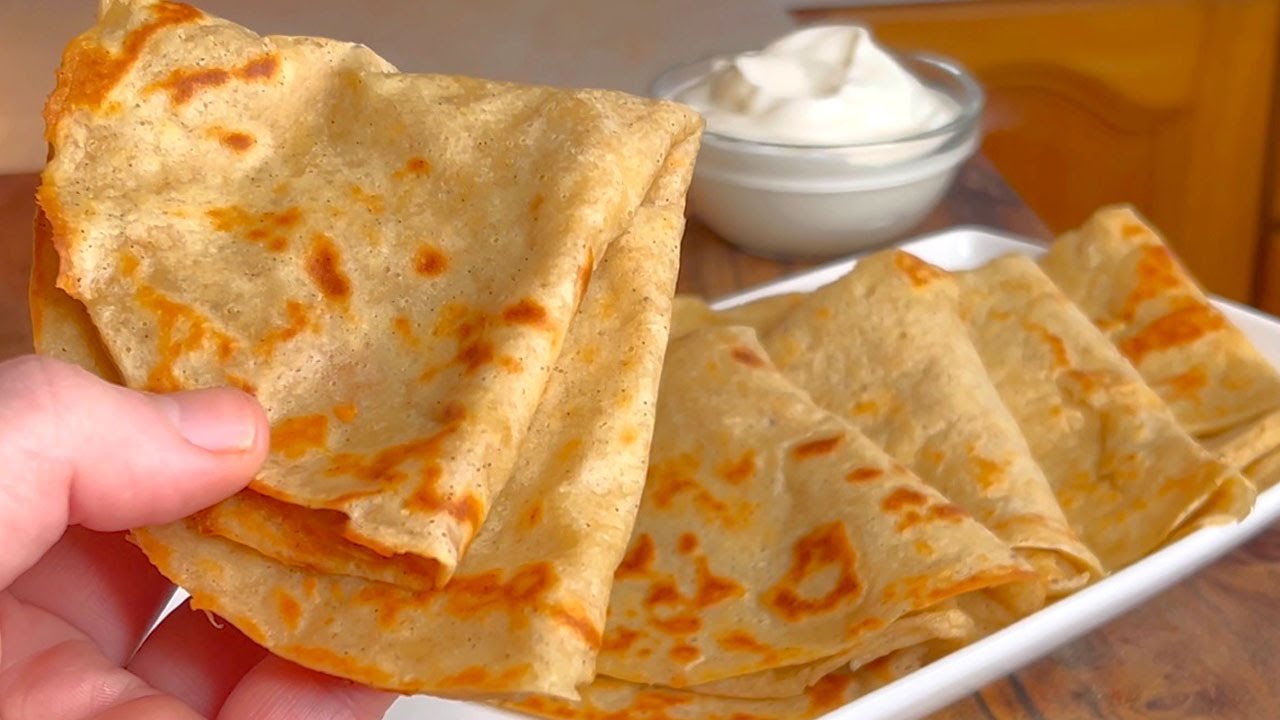 Crêpes au Yaourt : Sans Oeufs, Sans Farine, Sans Sucre 🥞