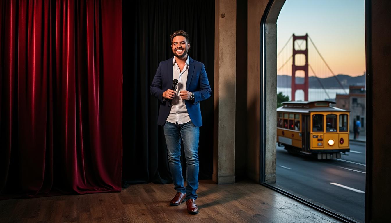 découvrez sugar sammy en spectacle à san francisco ce soir, un humoriste québécois au talent universel qui fait rire au-delà des frontières.